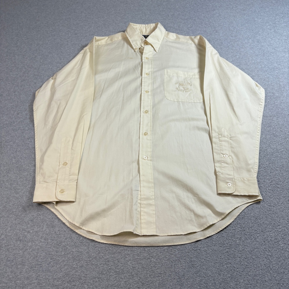 US Open 2000 Ralph Lauren Golf Shirt Mens Medium Yellow Pebble Beach Old Stock